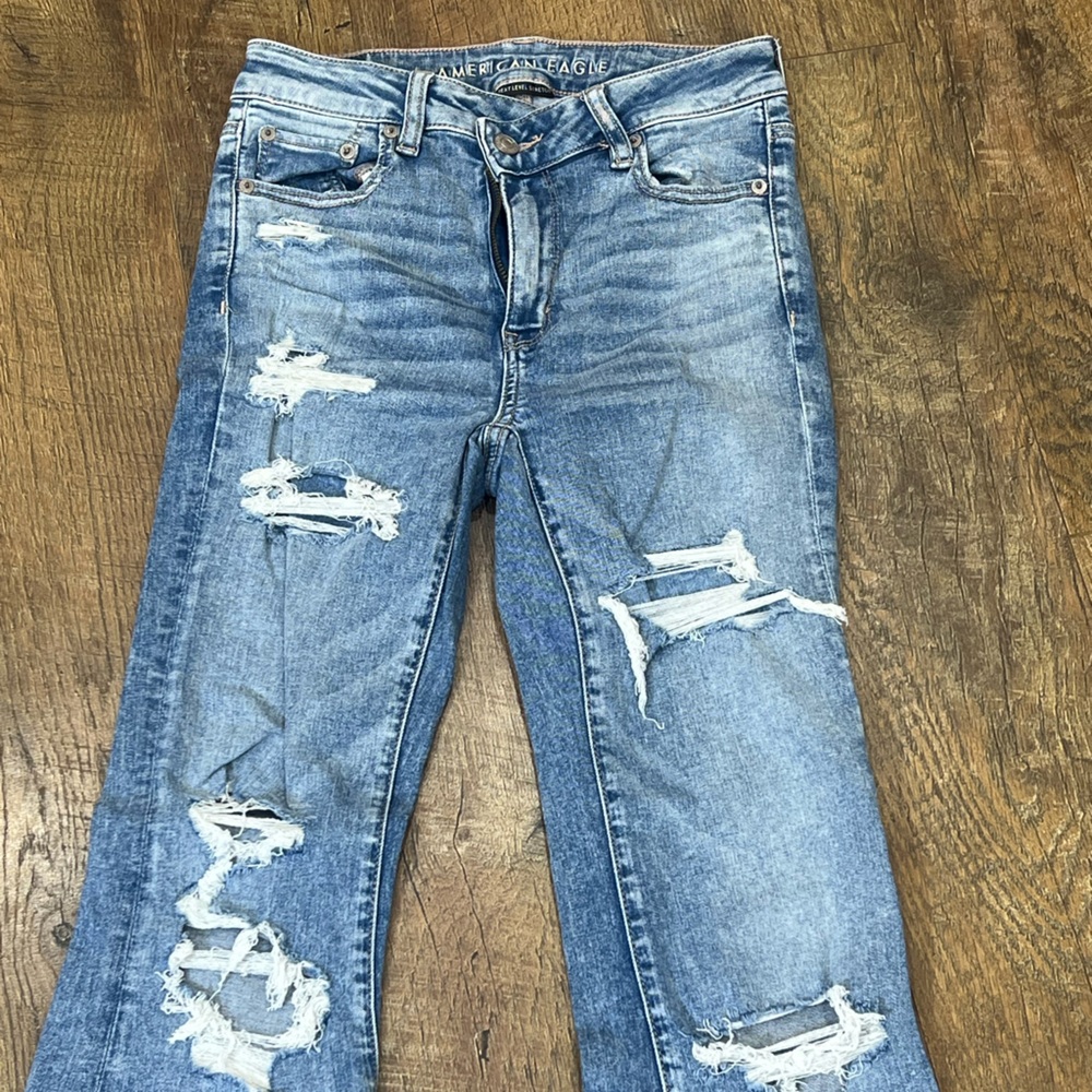 American Eagle Distressed Flare Jeans - Picture 4 of 4